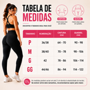 Kit 3 Calças Legging Canelada Cintura Alta | Zero Transparência, Alta Compressão e Modelo Corpo