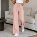 (Compre 1 e Leve 2) Calça Pantalona Gabi em Malha de Seda Gelo e Poliéster